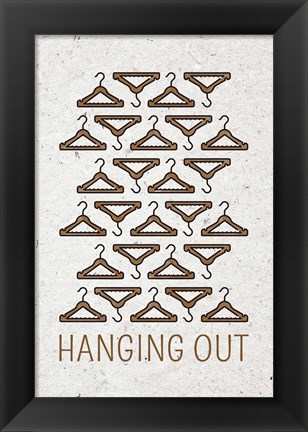 Framed Hanging Out Print