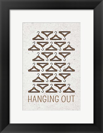 Framed Hanging Out Print