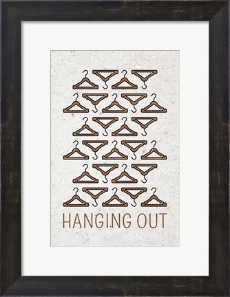 Framed Hanging Out Print