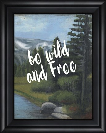 Framed Adventure Typography II Print