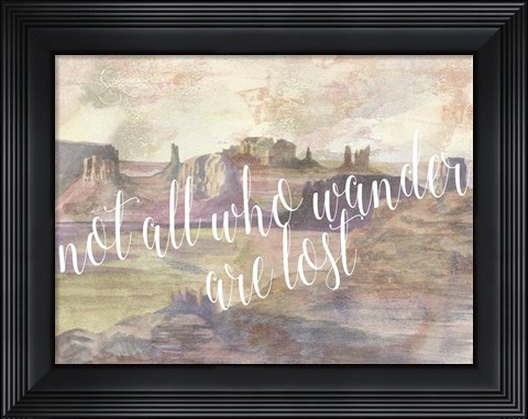Framed Adventure Typography IV Print