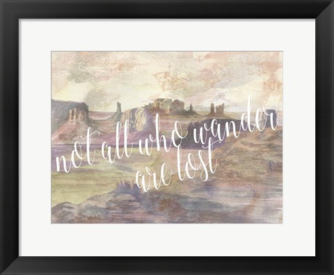 Framed Adventure Typography IV Print