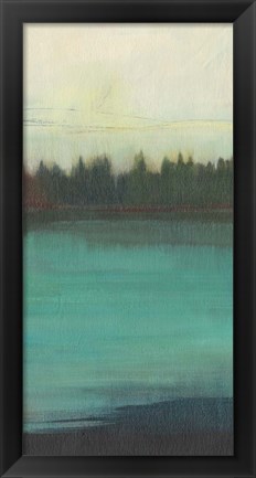 Framed Teal Lake View II Print