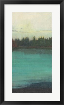 Framed Teal Lake View II Print