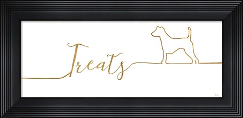 Framed Underlined Dogs III Print