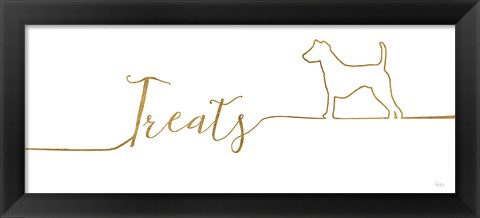 Framed Underlined Dogs III Print