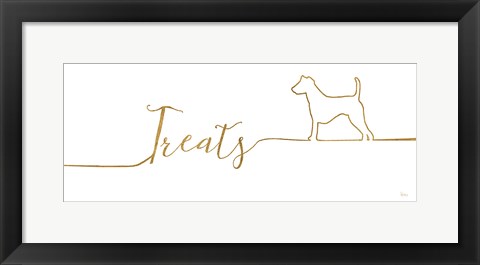 Framed Underlined Dogs III Print