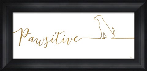 Framed Underlined Dogs I Print