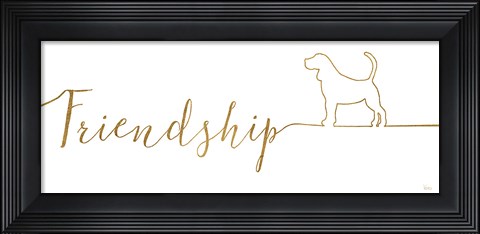 Framed Underlined Dogs II Print