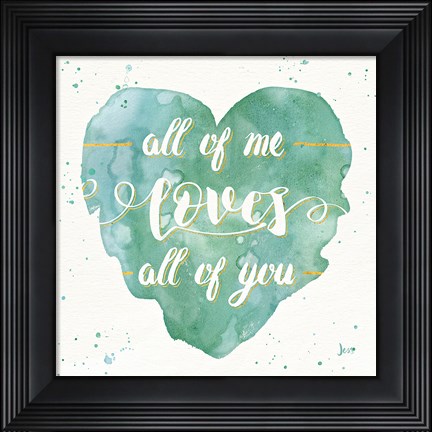 Framed Happy Hearts I Print