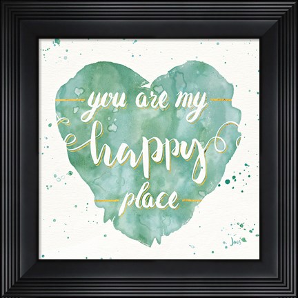 Framed Happy Hearts II Print