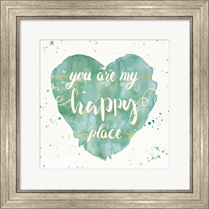 Framed Happy Hearts II Print