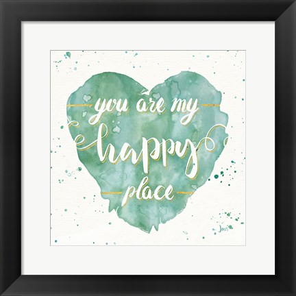 Framed Happy Hearts II Print