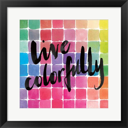 Framed Color Quotes II Print