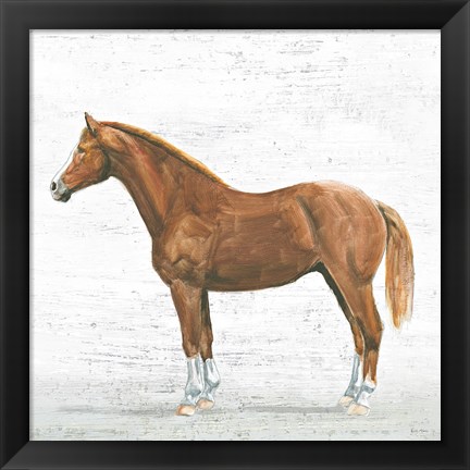 Framed Natural Charm II Sq on Wood Print