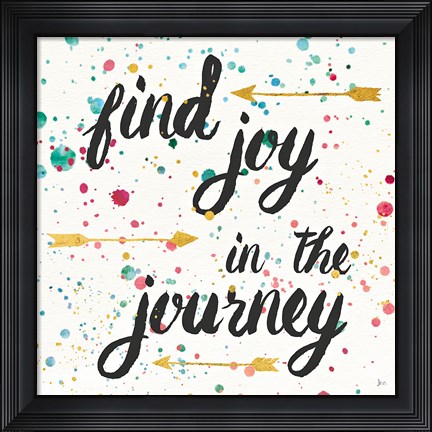 Framed Think Happy I Print