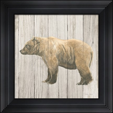 Framed Natural Majesty III v2 on Wood Print
