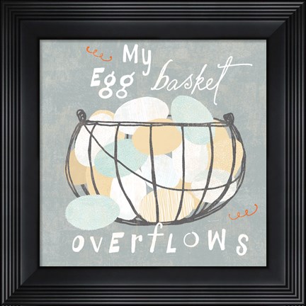 Framed Fresh Eggs III Print