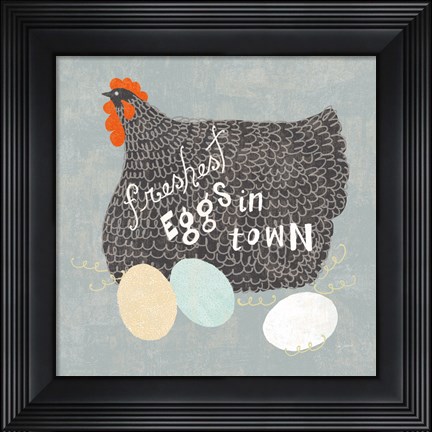Framed Fresh Eggs II Print