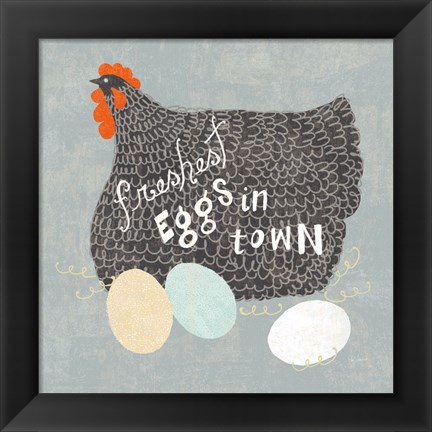 Framed Fresh Eggs II Print