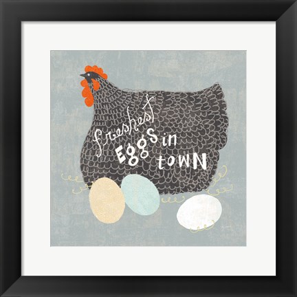 Framed Fresh Eggs II Print