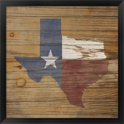 Framed Lone Star Print