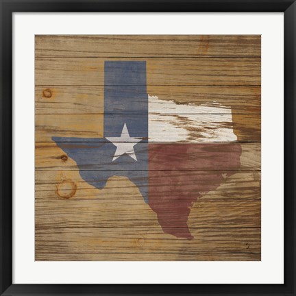 Framed Lone Star Print