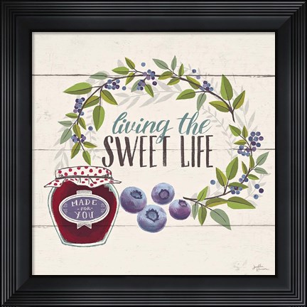 Framed Sweet Life V Print