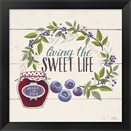 Framed Sweet Life V Print