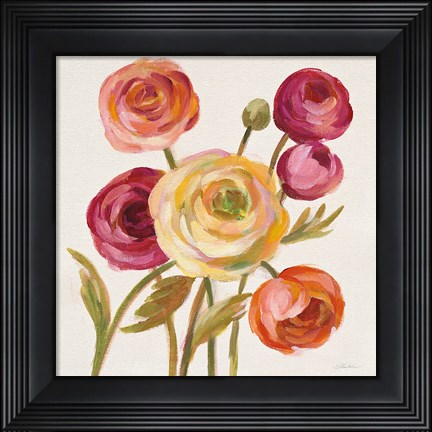Framed English Garden II Print