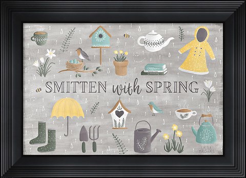 Framed Smitten With Spring III Print