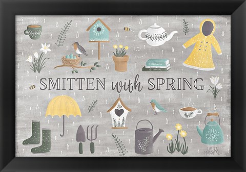 Framed Smitten With Spring III Print