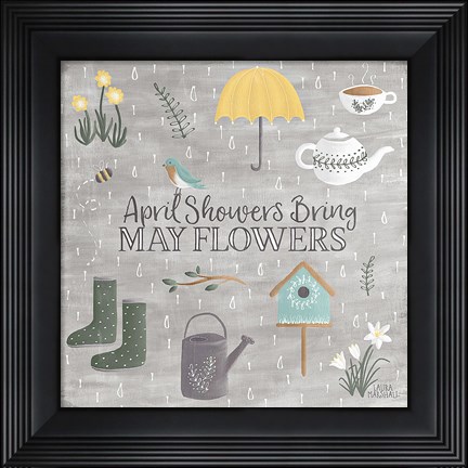 Framed Smitten With Spring II Print