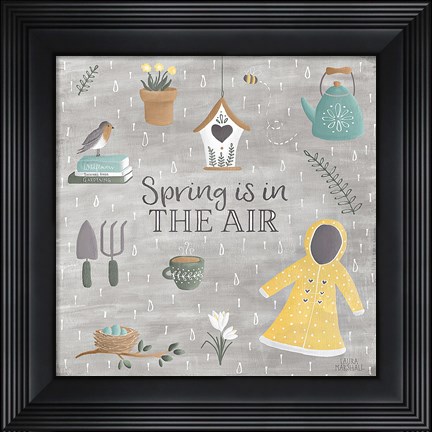 Framed Smitten With Spring I Print