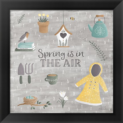 Framed Smitten With Spring I Print