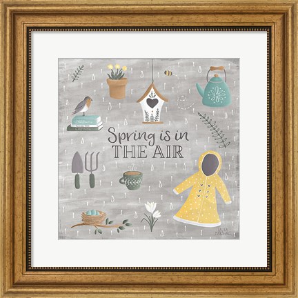 Framed Smitten With Spring I Print