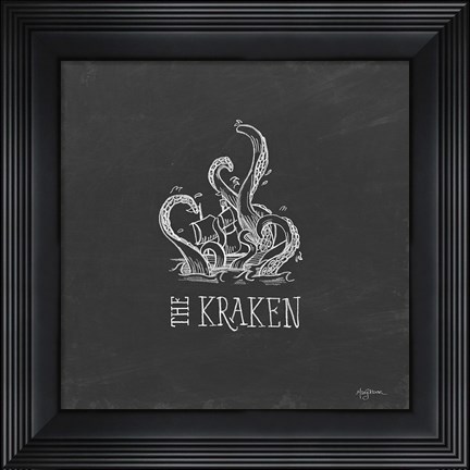 Framed Mythical Map II Print