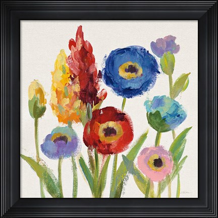 Framed Wild Garden I Print