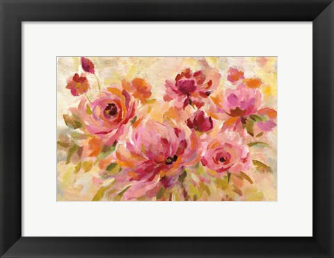 Framed Romantic Bouquet Print