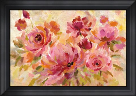 Framed Romantic Bouquet Print