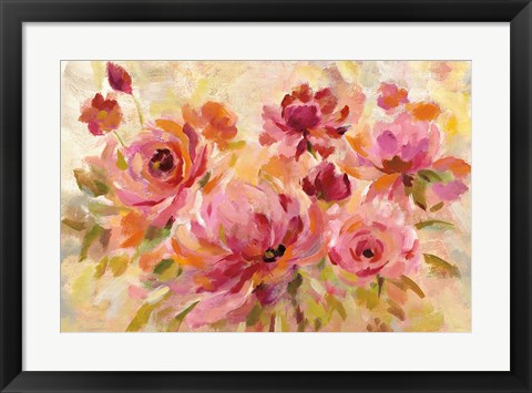 Framed Romantic Bouquet Print