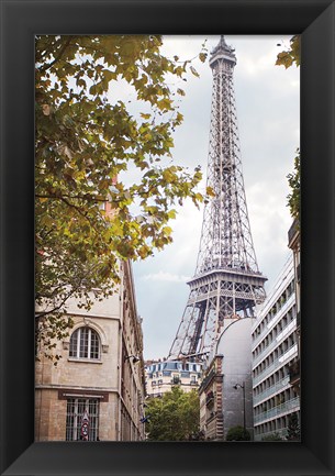 Framed Eiffel View II Print