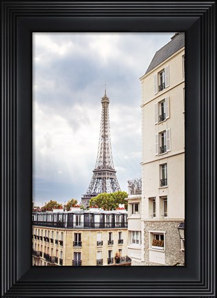 Framed Eiffel View I Print