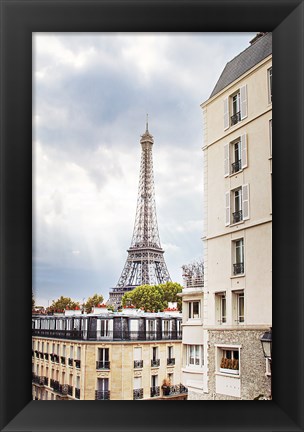 Framed Eiffel View I Print