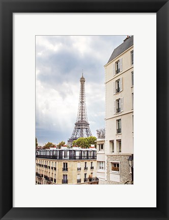 Framed Eiffel View I Print