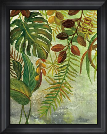Framed Tropical Greenery I Print
