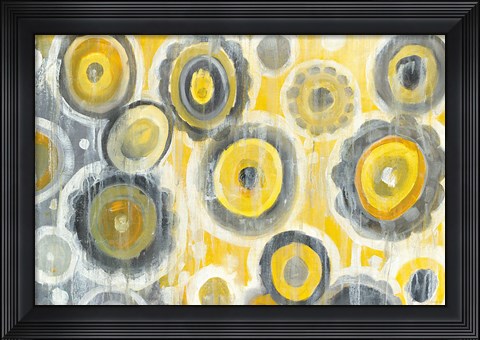 Framed Abstract Circles Print