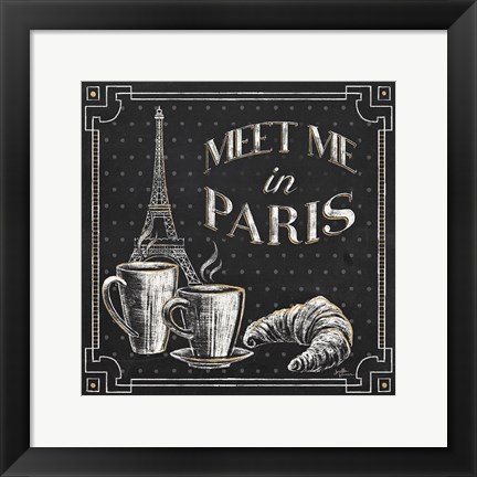 Framed Vive Paris VIII Print