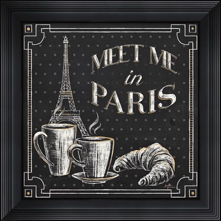 Framed Vive Paris VIII Print
