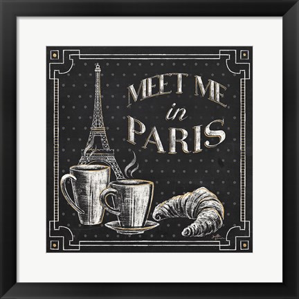 Framed Vive Paris VIII Print